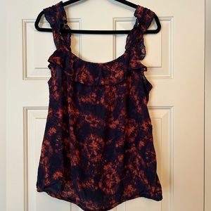 Tie Dye Tank Top Blouse